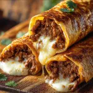Knusprige Rindfleisch-Käse-Chimichangas
