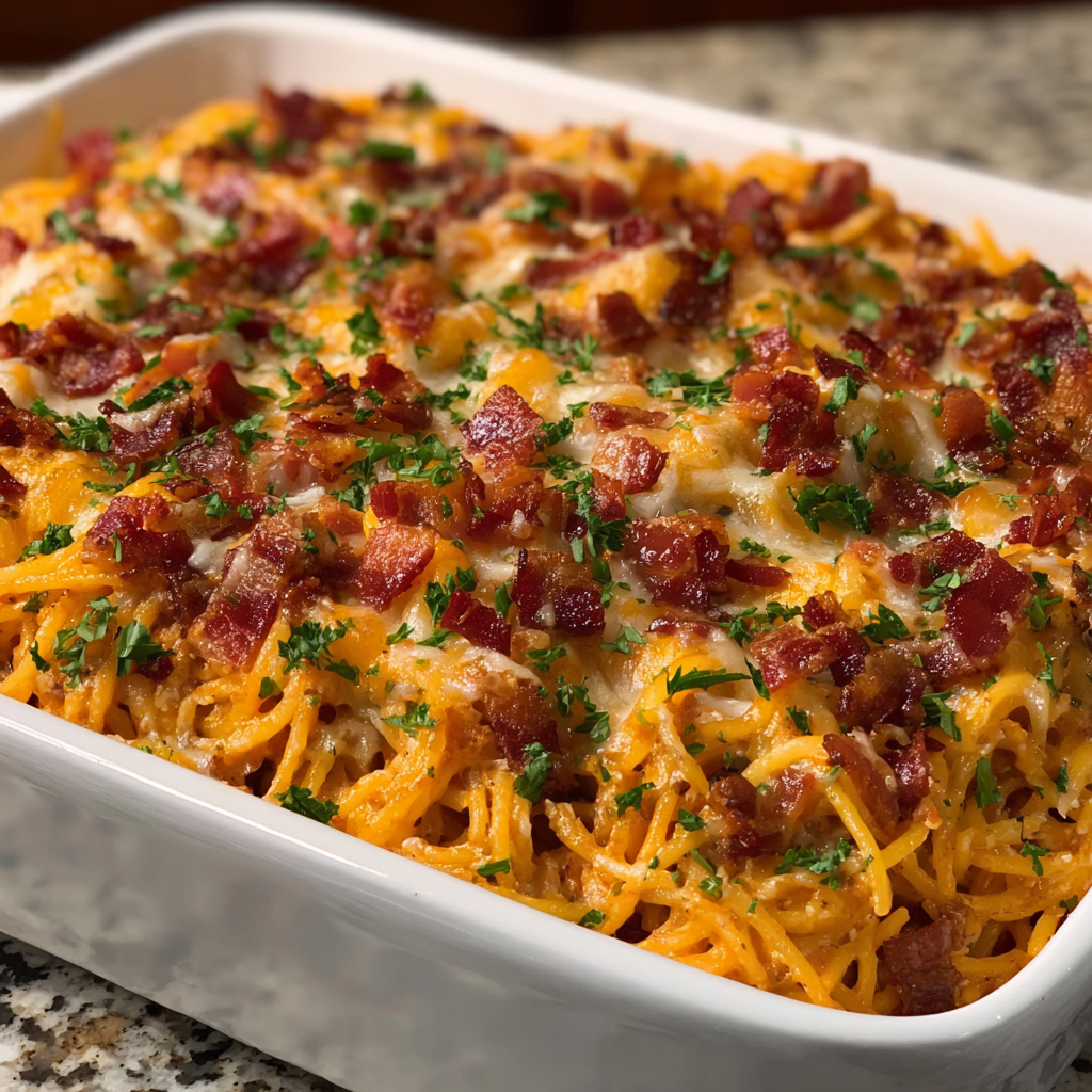 Cowboy-Spaghetti cremige Käsepasta