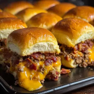 Bacon Cheeseburger Sliders
