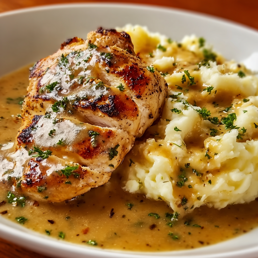 Schnelles Hähnchen mit Soße