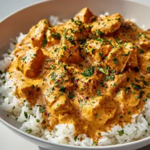 Cremiger, geschmorter Hühnerreis