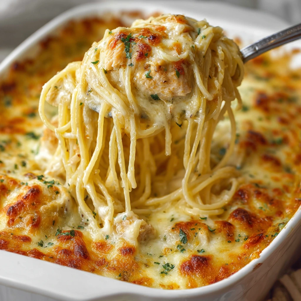 Hähnchen-Pasta mit weißem Cheddar