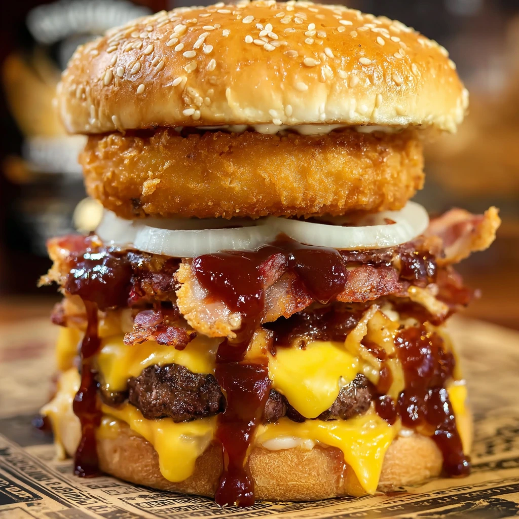 BBQ-Speck-Bier-Zwiebel-Burger