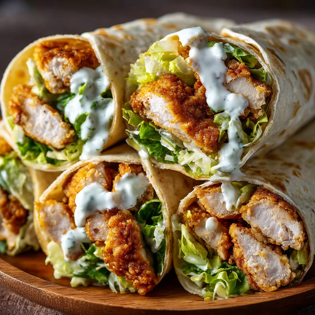 Proteinreiche Hähnchen-Wraps