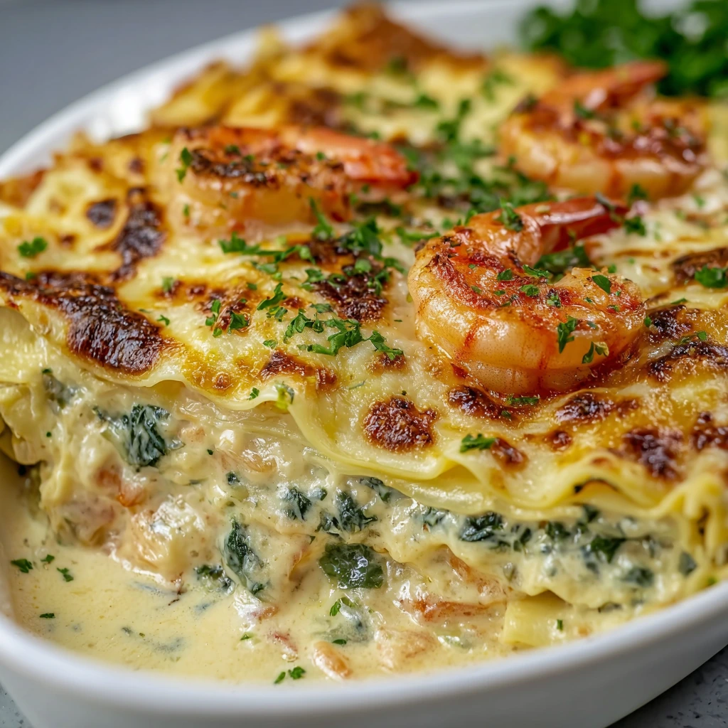 Meeresfrüchte-Lasagne-Fusion