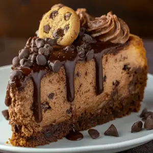 Schokoladen-Käsekuchen mit Keksboden