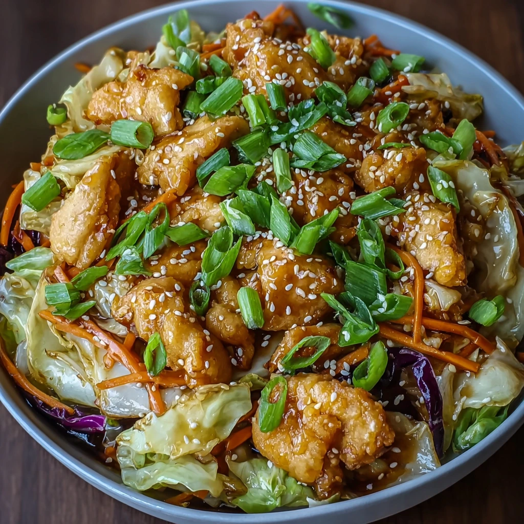 Chinesisches Hühner-Kohl-Pfannengericht