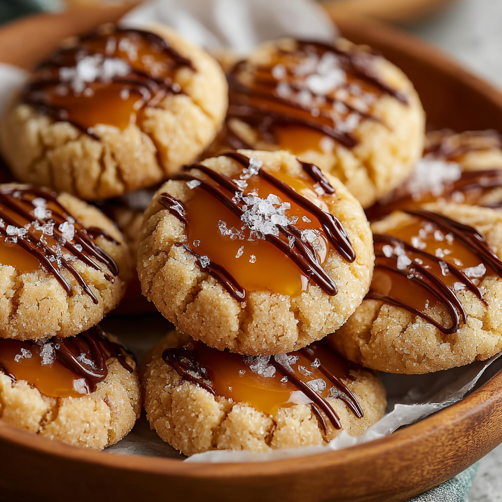 Twix-Daumenabdruck-Karamellkekse