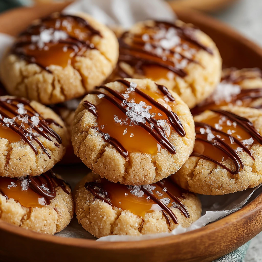 Twix-Daumenabdruck-Karamellkekse