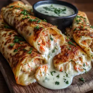 Krabben-Garnelen-Queso-Partysnack