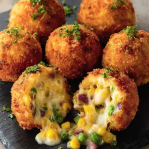 Mais-Käse-Gemüsebällchen